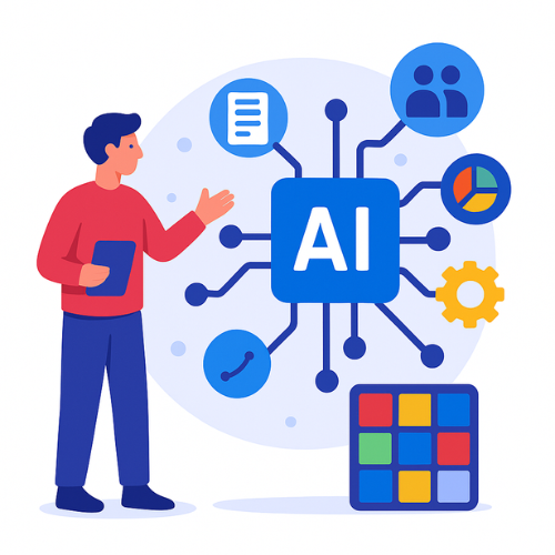 Cognitive AI analysis engine processing HR transformation data and patterns